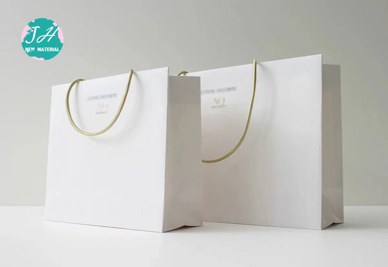100gsm Wide Uses Ribbon Handle Printed Paper Shopping Bags